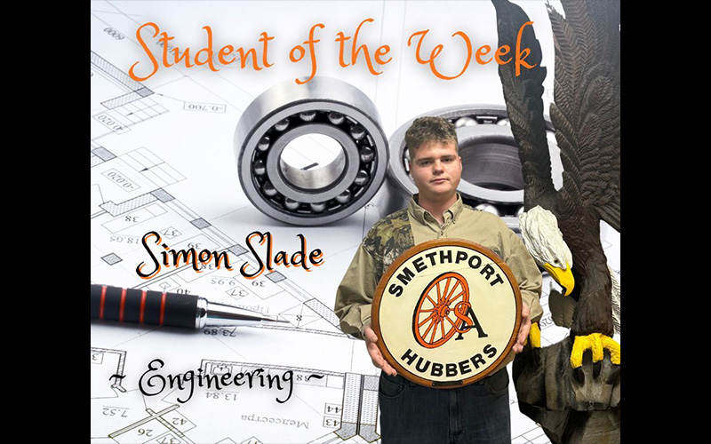 Seneca Highlands Career and Technical Center Student of the Week – Simon Slade
