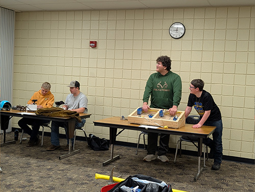 CTC students offering a tour of programs at CTC