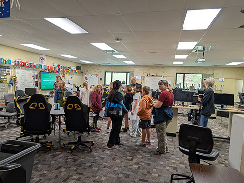 Students on a tour at CTC
