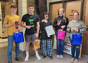 5 students with awards