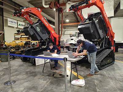 Students at Diesel Technology event