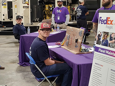 Students at Diesel Technology event