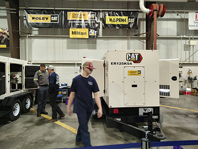 Students at Diesel Technology event