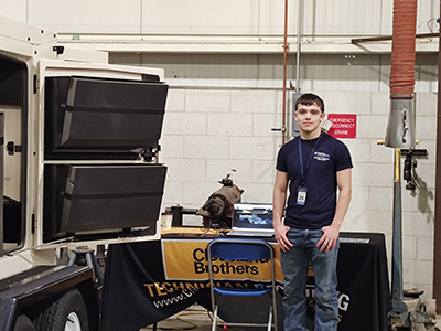 Student at Diesel Technology event