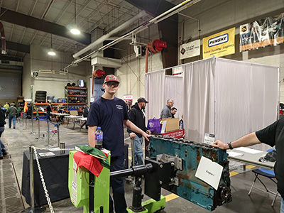 Students at Diesel Technology event