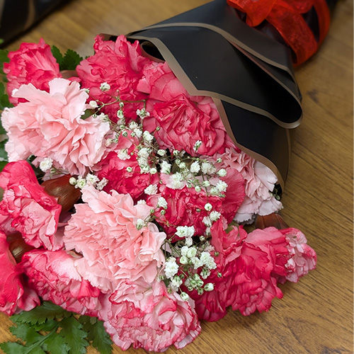 A large carnation arrangement