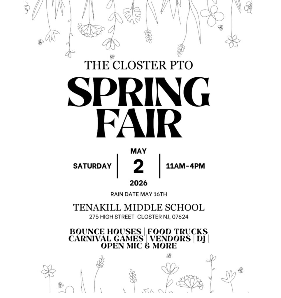 The Closter PTO Spring Fair flyer