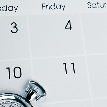 Calendar and stop watch