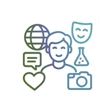 Drawing of various clubs