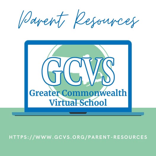 Parent Resources GCVS on a computer screen
