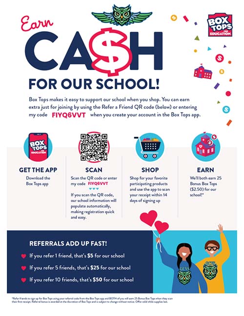 Earn cash for your school flyer