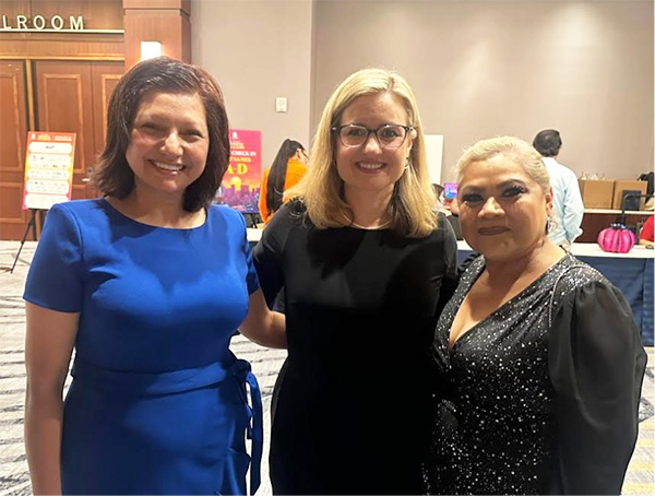 Ms. Ana Maria Hernandez, Ms. Brenda Montoya, and a volunteer at Sunridge Elementary School