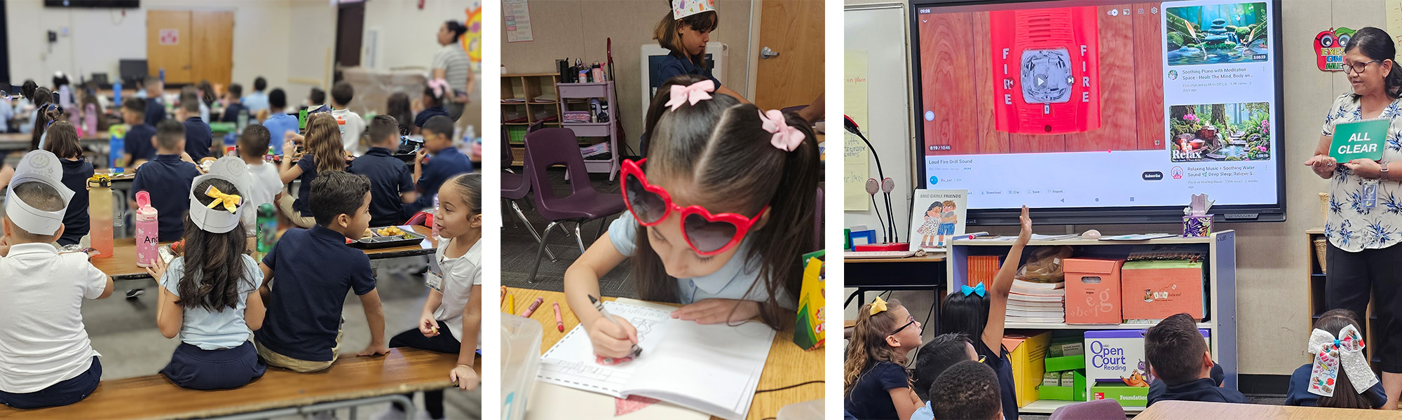 header-ContactUs students in cafeteria, classroom, and library