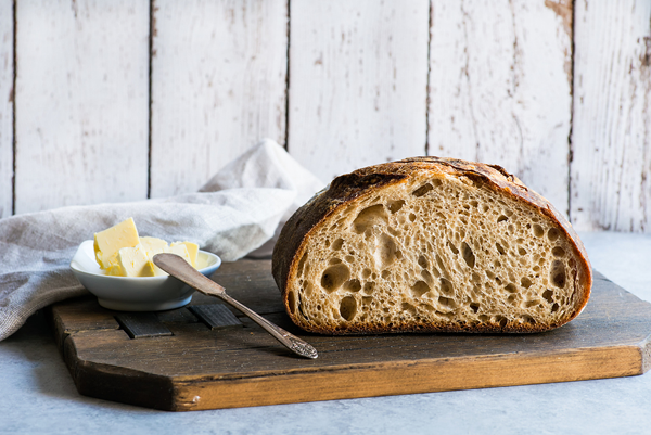 whole wheat bread and butter