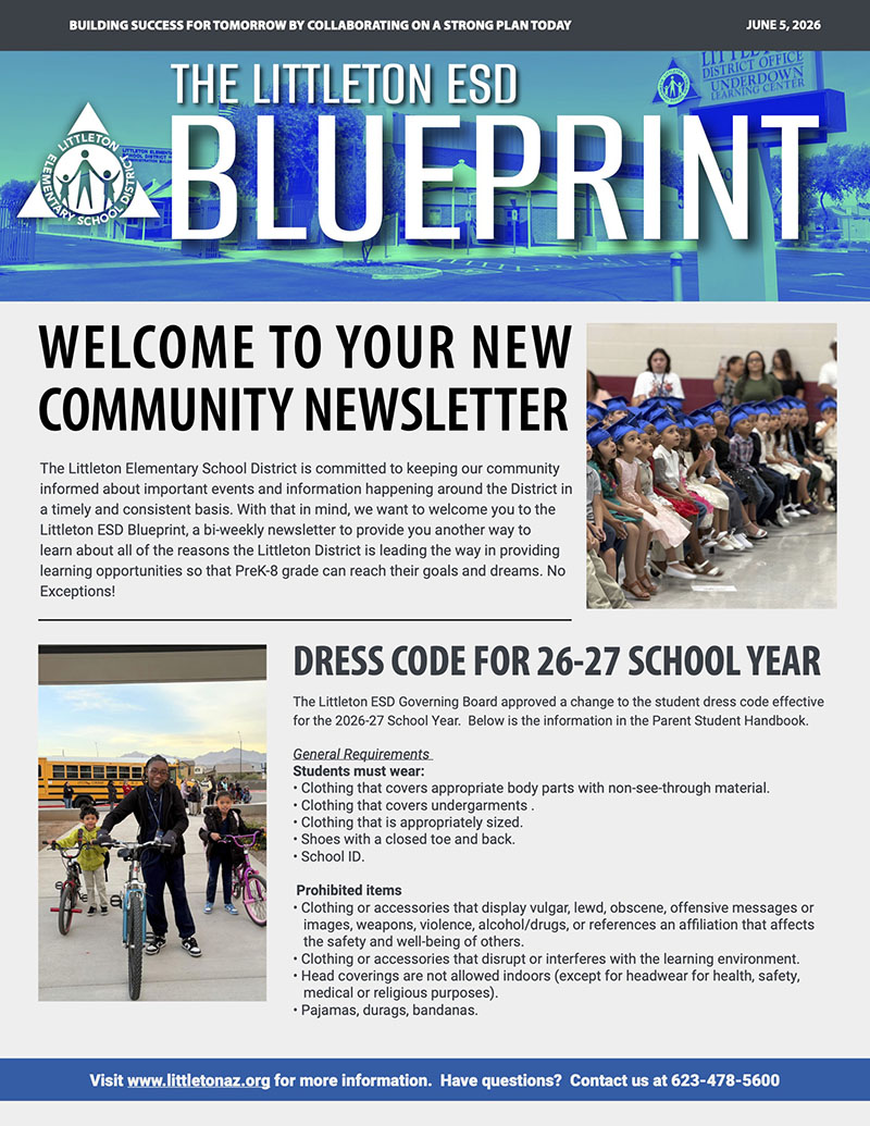 The Littleton ESD Blueprint newsletter for June 5, 2026