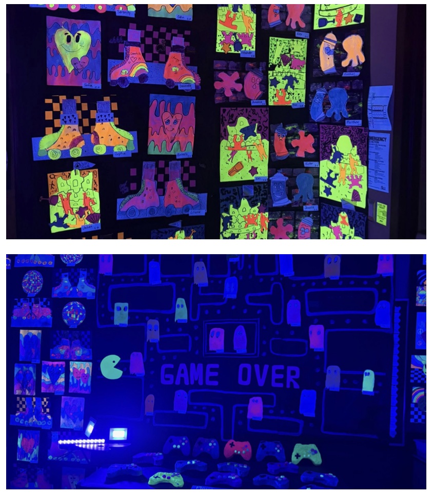 Estrella Vista has a Glow Art Room