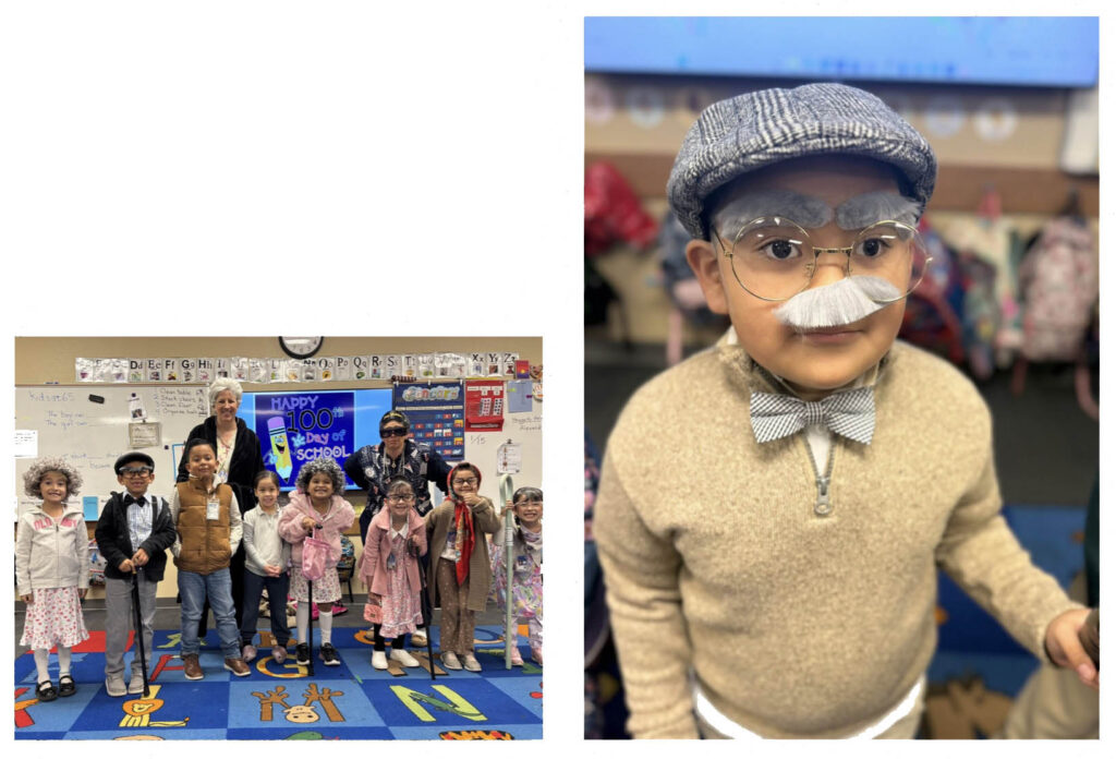 Freeman students celebrated the 100th day of school in the most adorable way, by dressing up as if they were 100 years old!