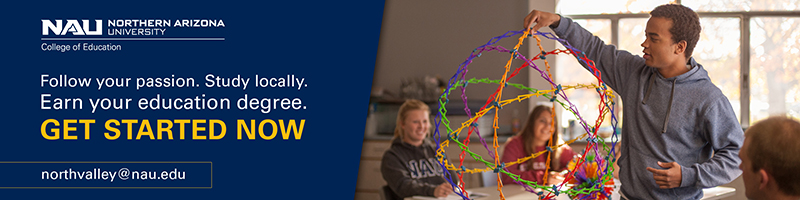 Earn Your Education Degree at NAU banner