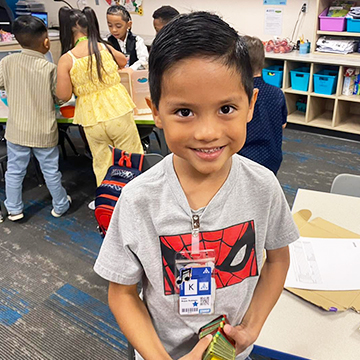 Happy student smiling for the camera