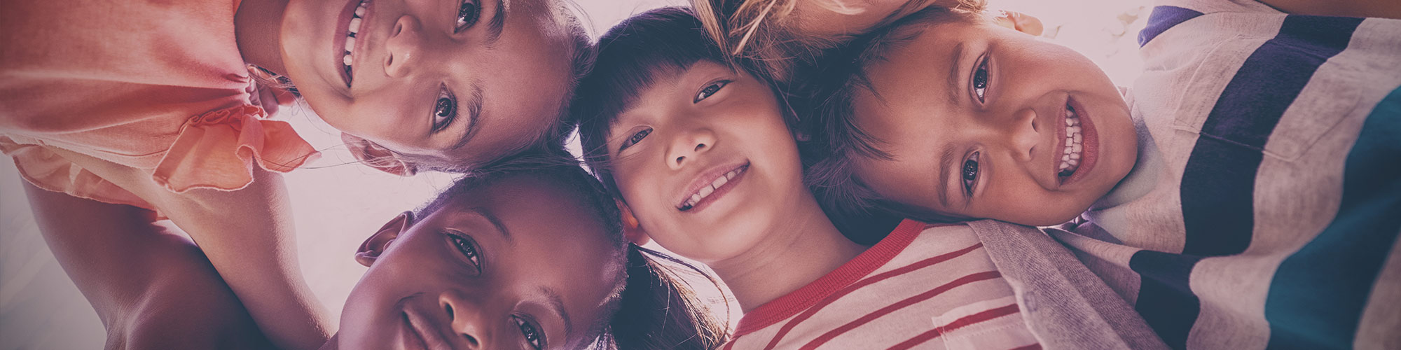 Children huddled together