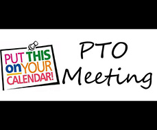 Put this on your calendar PTO Meeting