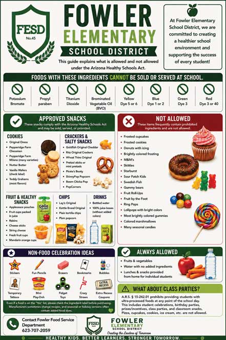 Healthy Schools Act flyer