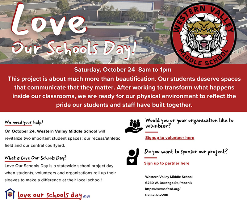 Love Our Schools Day! flyer