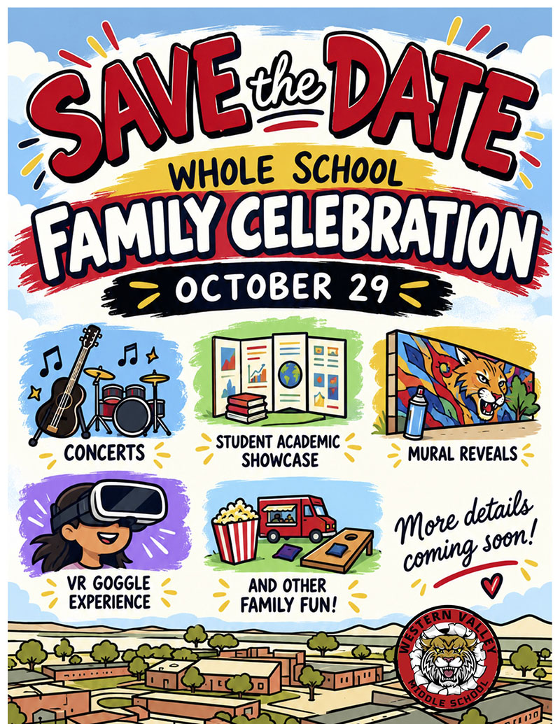 Save the Date Whole School Family Celebration October 29