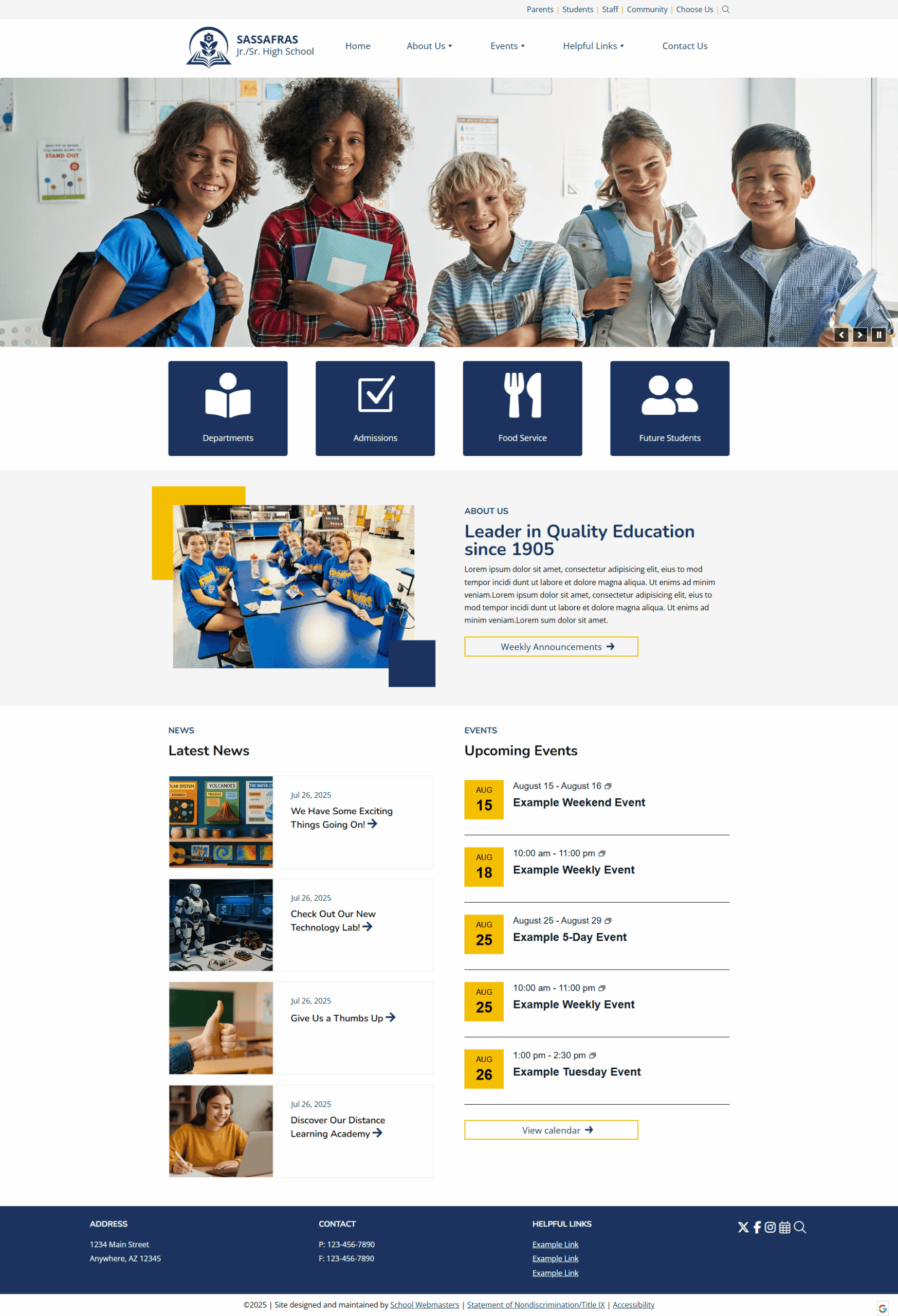 Sassafras template example