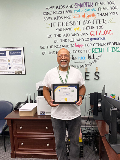 Les Holt, Employee of the Month for July 2025