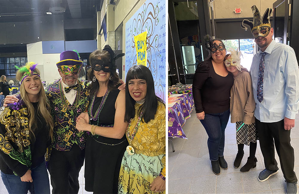 Photo collage of parents, students and staff attending annual VIP Royal Ball