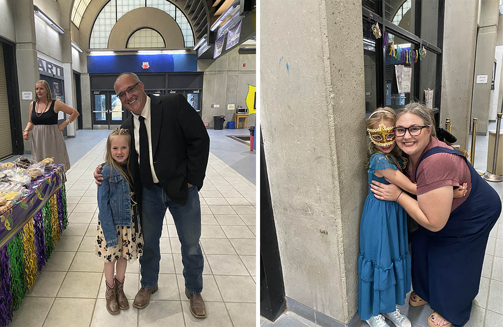 Photo collage of parents, students and staff attending annual VIP Royal Ball