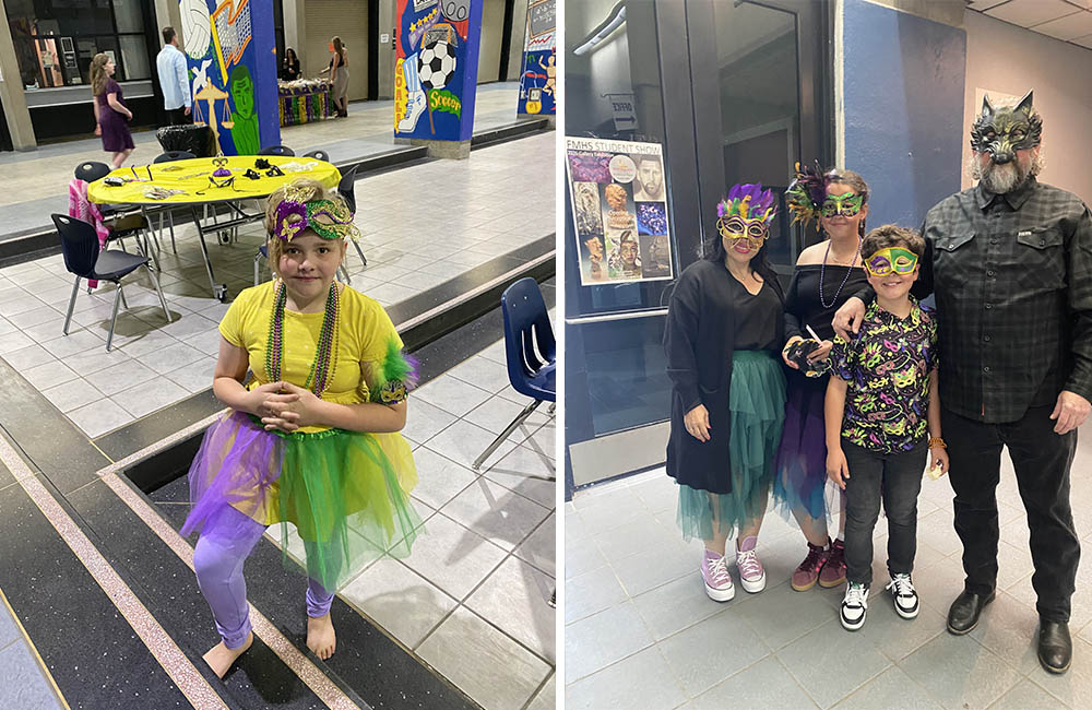 Photo collage of parents, students and staff attending annual VIP Royal Ball