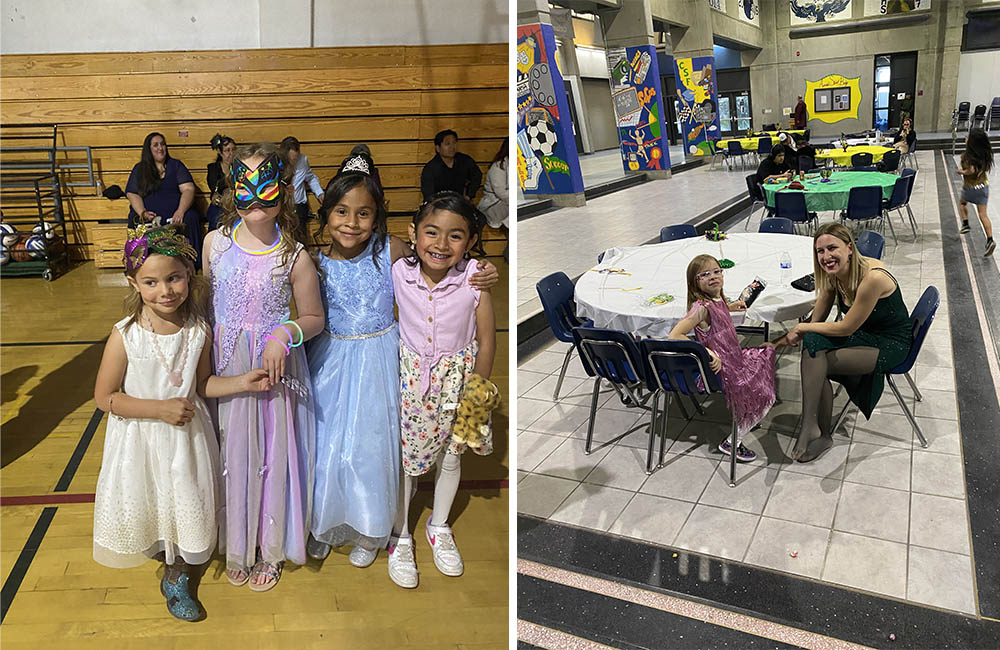 Photo collage of parents, students and staff attending annual VIP Royal Ball