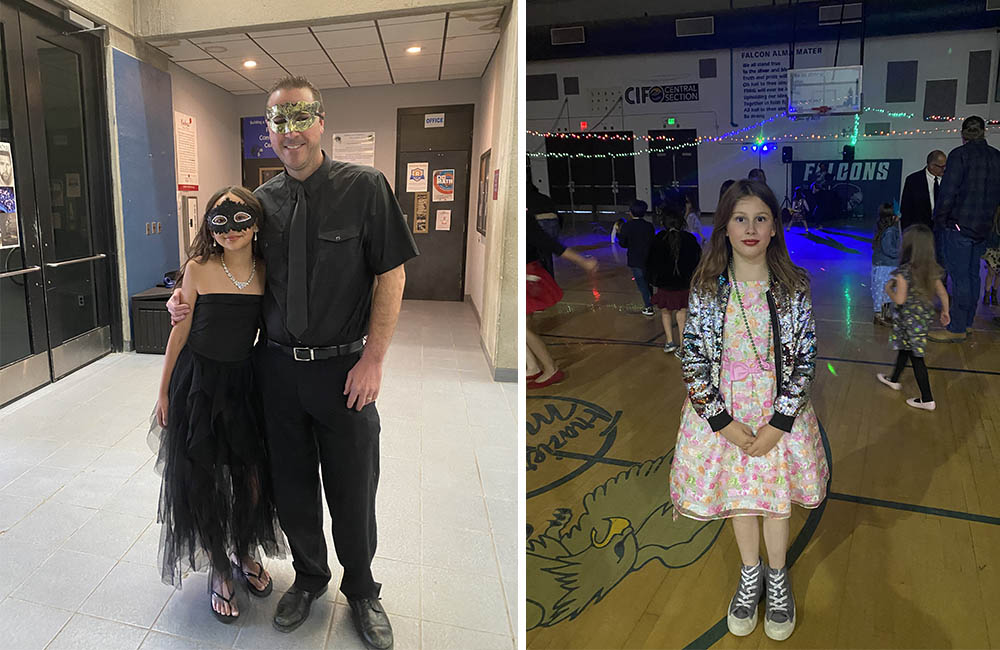 Photo collage of parents and students attending annual VIP Royal Ball