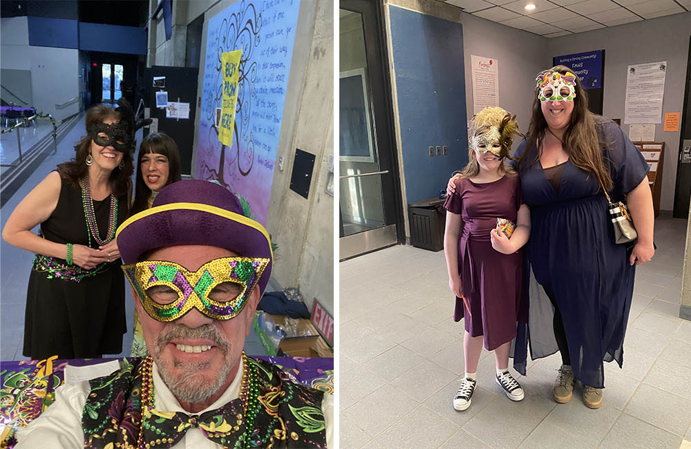 Photo collage of parents, students and staff attending annual VIP Royal Ball