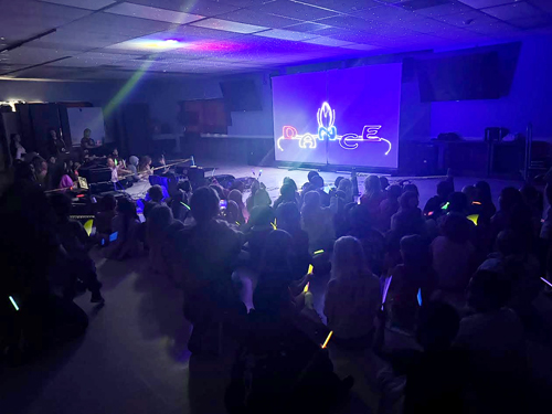 Students enjoyed a special assembly presented by Prismatic Laser