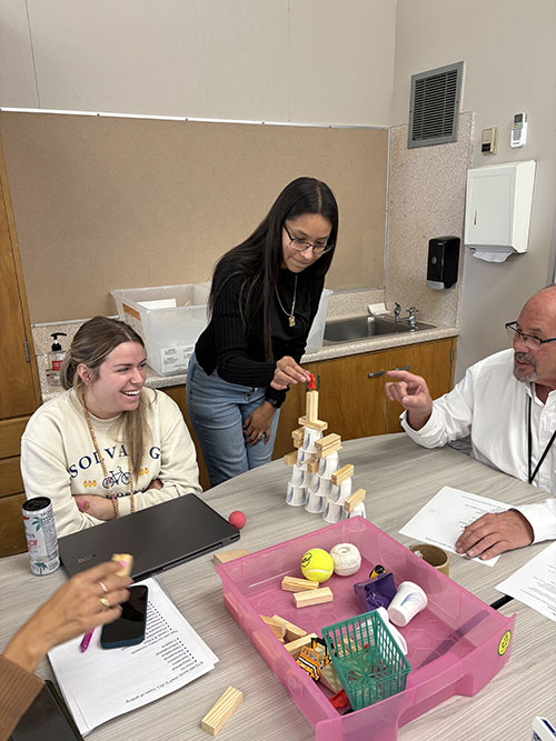 Group of teachers enjoying a training event together