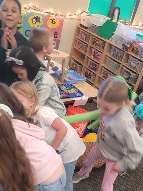 Student enjoying St. Patrick's Day