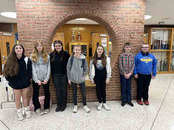 Talented Johnsonburg students participating in the IU9 Songfest at Cameron County High School