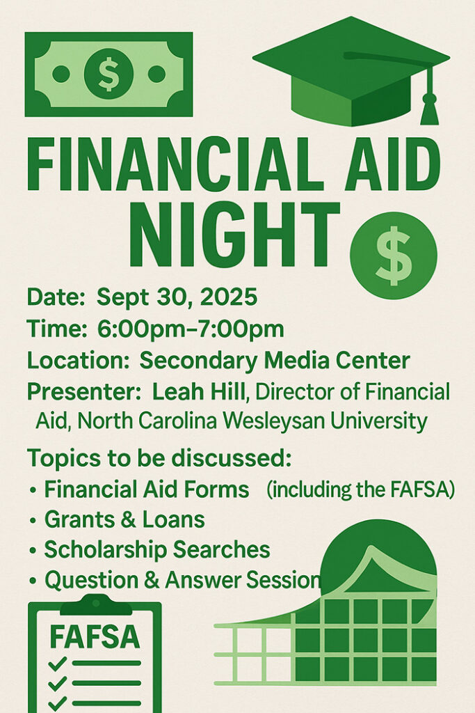 Financial Aid Night flyer