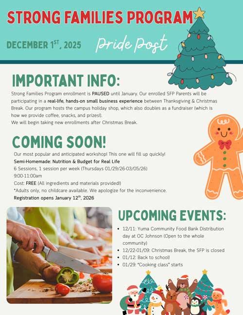 Strong Families Program Pride Post for November 2025