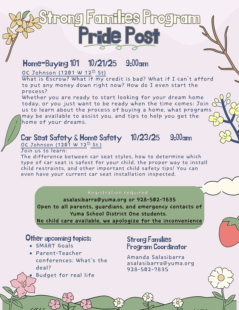 Strong Families Program Pride Post for 9-30-25