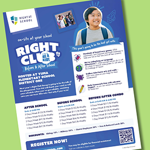 Right At School image of a flyer