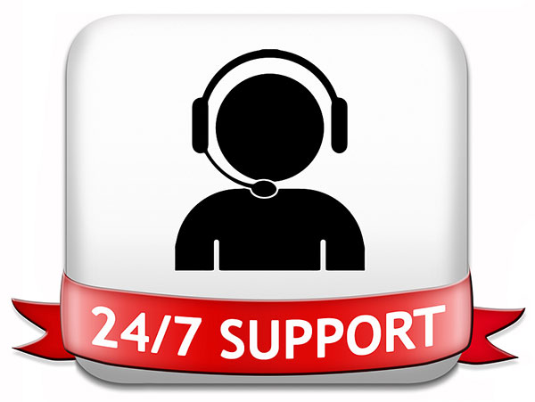 24-7 support using an AI chatbot
