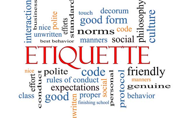 school customer service website etiquette