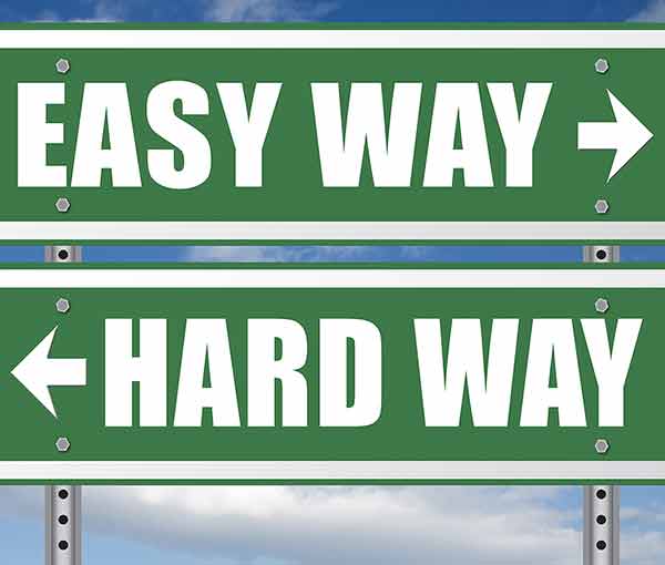 there is the easy way or the hard way. choose school website management