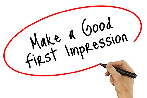 Make a good first impression