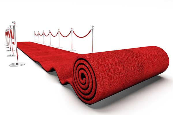roll out the red carpet