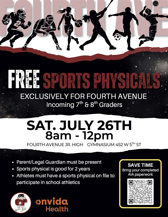 Free Sports Physicals flyer